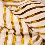 Raro Velluto a Righe Oro – Italiaanse manufactuur -