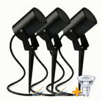 3-Stuks | LED Grond - Prikspot GU10 rond | SPIKE | IP65, Tuin en Terras, Buitenverlichting, Ophalen of Verzenden, Nieuw, 50 tot 250 watt