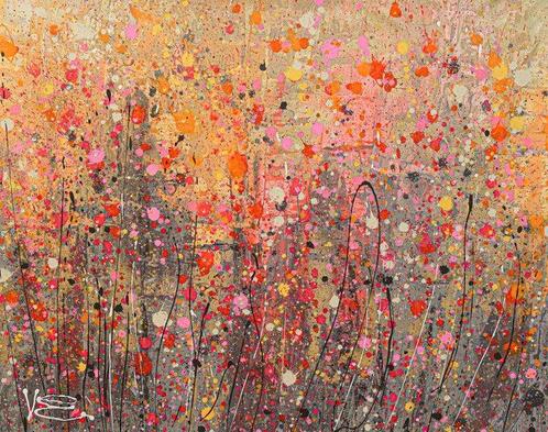 Violeta Endo - Wildflower Bazaar. XXL, Antiek en Kunst, Kunst | Schilderijen | Modern