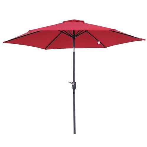 TRUUSK Parasol Met Zwengel- En Kantelfunctie, Metaal+polyest, Tuin en Terras, Parasols, Nieuw, Verzenden