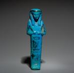 Oud-Egyptisch Faience Ushebti. Derde Tussenperiode, 1069 -