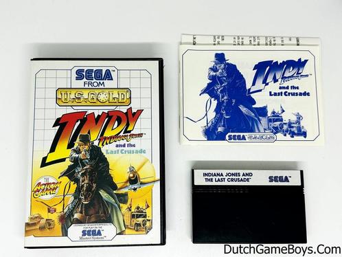 Sega Master System - Indiana Jones And The Last Crusade, Spelcomputers en Games, Games | Sega, Gebruikt, Verzenden