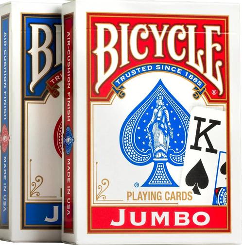 Bicycle Pokerkaarten - Rider Back Jumbo 2-pack | Bicycle -, Hobby en Vrije tijd, Gezelschapsspellen | Kaartspellen, Nieuw, Verzenden