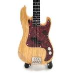 Miniatuur Fender Precision basgitaar met gratis standaard, Ophalen of Verzenden, Nieuw, Pop, Beeldje of Miniatuur