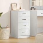 vidaXL Dressoir Wit 40x41x75 cm Gelaagd Hout, Huis en Inrichting, Kasten | Dressoirs, Verzenden, Nieuw, Overige houtsoorten, Minder dan 50 cm