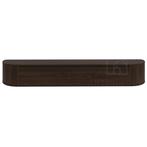 Aura curved TV-Meubel zwevend walnut 240 cm, Overige materialen, Nieuw, Ophalen of Verzenden, 200 cm of meer