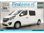 Opel Vivaro 1.6 CDTI L2H1 MARGE DC 6 Pers LED Nav PDC €389pm, Wit, Nieuw, Lease, Opel