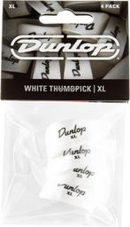 Jim Dunlop rechtshandige wit duimplectrum extra large 4-pack, Muziek en Instrumenten, Instrumenten | Toebehoren, Ophalen of Verzenden