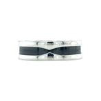 Zilveren Bvlgari ring Save the children 925, Sieraden, Tassen en Uiterlijk, Ringen, Verzenden, Zo goed als nieuw, Zwart, Zilver