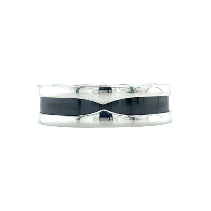 Zilveren Bvlgari ring Save the children 925, Sieraden, Tassen en Uiterlijk, Ringen, Zwart, Zo goed als nieuw, Verzenden