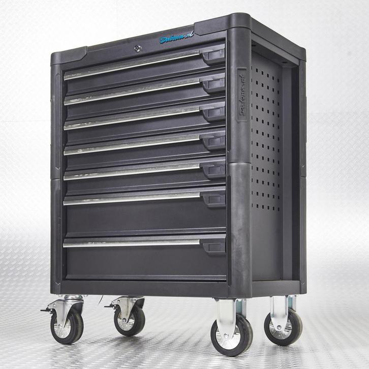 Datona Gereedschapswagen tech-line 80 cm - Datona - Zwart, Doe-het-zelf en Verbouw, Gereedschapskisten, Nieuw, Ophalen of Verzenden