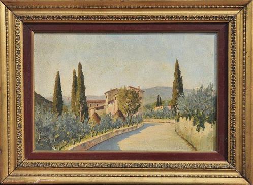 Italiaanse school (XX) - Campagna toscana, Antiek en Kunst, Kunst | Schilderijen | Klassiek