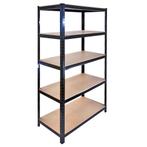 T-Rax Stellingkast - 90x45x180 cm - Zwart - 100% boutloos -, Zakelijke goederen, Verzenden