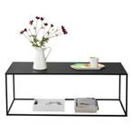 Console tafel sidetable metaal 40x110x50 cm zwart mat, Verzenden, Nieuw