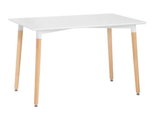 Moderne tafel - 120x80 cm - wit -Scandinavisch design, Huis en Inrichting, Tafels | Eettafels, Nieuw, Ophalen of Verzenden