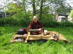 4 Ivory DZI Blessed by Monk (39mm) -