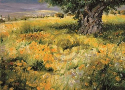 Kunstdruk Christian Sommer - Sommerbaum 128x93cm, Huis en Inrichting, Woonaccessoires | Schilderijen, Tekeningen en Foto's, Nieuw