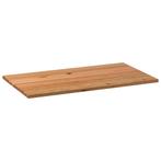 vidaXL Tafelblad rechthoekig 180x100x4 cm massief eikenhout, Huis en Inrichting, Tafels | Eettafels, Verzenden, Nieuw