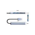 Orico USB-A 3.0 hub grijs, Computers en Software, Dockingstations, Ophalen of Verzenden, Nieuw, Orico