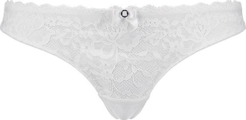 Hunkemöller - Maat M String Onderbroek Maya - wit, Kleding | Dames, Ondergoed en Lingerie, Verzenden