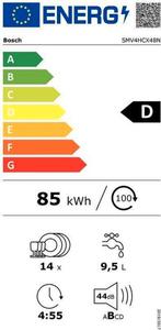 Bosch SMV4HCX48N - Inbouw Vaatwasser - Home Connect - Stil, Huis en Inrichting, Verzenden, Zo goed als nieuw