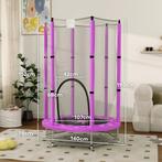 TRUUSK Kinder Trampoline Ø140 cm - Indoor Trampoline met Vei, Verzenden, Nieuw