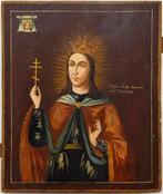 Icoon - Sint Barbara - Hout, Antiek en Kunst