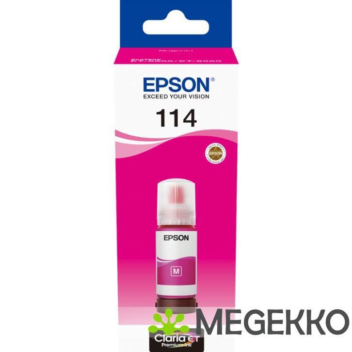 Epson 114 EcoTank inktcartridge 1 stuk(s) Origineel Magenta, Computers en Software, Printerbenodigdheden, Nieuw, Verzenden