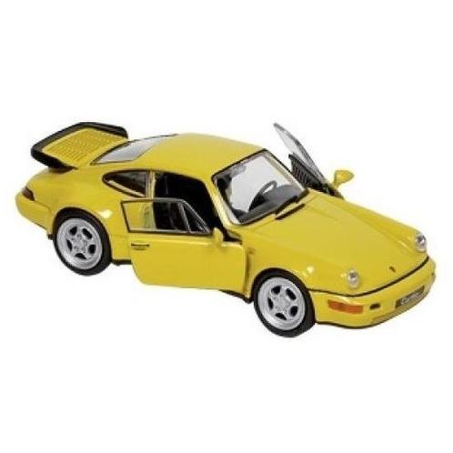 Modelauto Porsche 964 Carrera geel 1:34 - Modelauto, Hobby en Vrije tijd, Modelauto's | Overige schalen, Verzenden