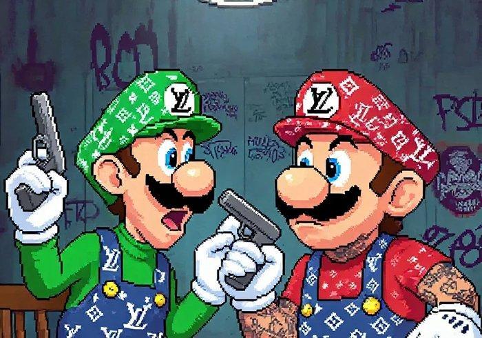 Jacob Hitt - Mario Bros Vuitton 8-bit, Spelcomputers en Games, Spelcomputers | Overige Accessoires