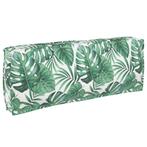 vidaXL Palletkussen voor rugleuning Bladpatroon 120 x 40 x, Verzenden, Nieuw, Groen