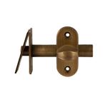 Insteekgrendel/voordeurgrendel Vienna 50mm - mat brons, Doe-het-zelf en Verbouw, Hang- en Sluitwerk, Verzenden, Nieuw