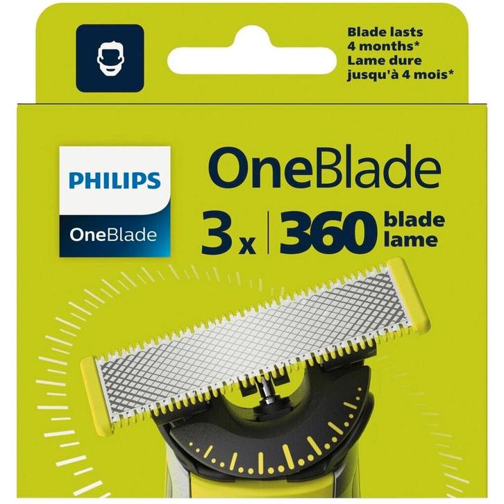Philips OneBlade 360 QP430/50 Navulmessen, Witgoed en Apparatuur, Persoonlijke-verzorgingsapparatuur, Nieuw, Verzenden