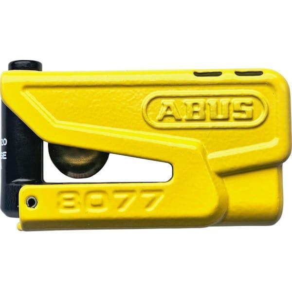 Abus 8077 2.0 ALARM Motorslot schijfremslot  GEEL   ART4, Motoren, Accessoires | Overige, Nieuw, Ophalen of Verzenden
