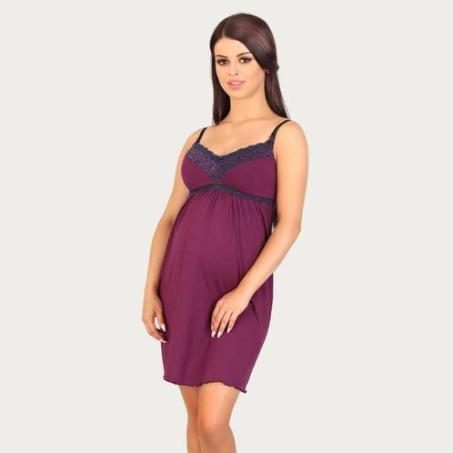 Lupoline Zwangerschapsjurk / Voedingsjurk Dark Purple, Kleding | Dames, Positiekleding, Nieuw