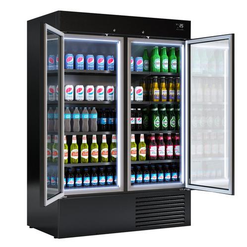 GGM Gastro | Wandkoeling - 1384mm - 1310 liter - met glazen, Witgoed en Apparatuur, Koelkasten en IJskasten, 140 tot 160 cm, Verzenden