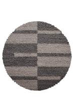 Rond Shaggy Vloerkleed | Gala | Taupe | 80x80 cm, Huis en Inrichting, Stoffering | Tapijten en Kleden, Verzenden, Nieuw