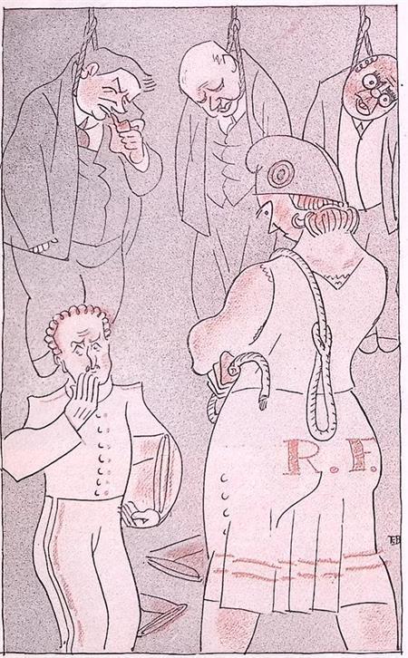 Franse politiek in 1933 op spotprent (lijst optie, Lithos), Antiek en Kunst, Kunst | Litho's en Zeefdrukken, Verzenden