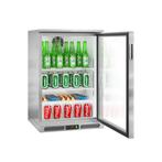 GGM Gastro | Barkoelkast - 600mm - 130 liter - met 1 glazen, Verzenden, Nieuw