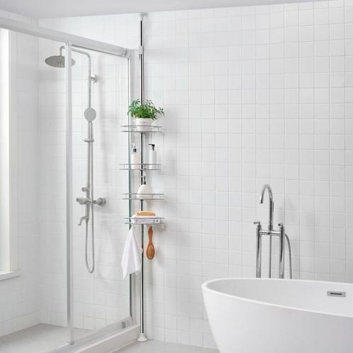 Badkamerrek Haapavesi telescopisch 90-300 cm chroom, Huis en Inrichting, Badkamer | Badkamermeubels, Nieuw, Verzenden
