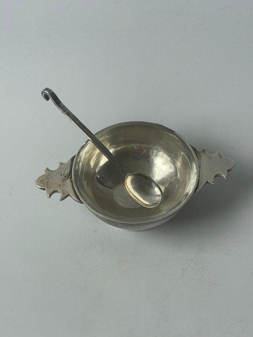 Hors doeuvre set - .950 zilver - kaviaarkom, Antiek en Kunst, Antiek | Goud en Zilver