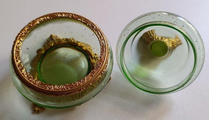Kist - Glas, Verguld messing, Antiek en Kunst, Antiek | Overige Antiek