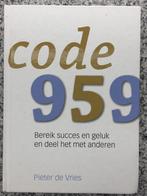 Code 959 (Pieter de Vries), Boeken, Gelezen, Verzenden, Persoonlijkheidsleer, Pieter de Vries