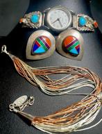 Themacollectie - Navajo armband, oorbel, horlogetips