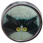 Pillendoosje Kim Haskins katten - Poes zwart/wit - 5x2cm NIE, Nieuw, Ophalen of Verzenden