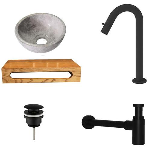 Sani Royal Tundra Grey Marmer Fonteinkom met, Tuin en Terras, Waterpartijen en Fonteinen