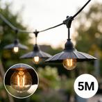 Complete Prikkabel met 5x lampenkappen | 5 Meter | Schelp, Ophalen of Verzenden, Nieuw, 50 tot 250 watt, Hanglamp