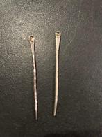 Oorlepel / Tandenstoker (2) - Zilver - Nederlands zilver, Antiek en Kunst, Antiek | Goud en Zilver