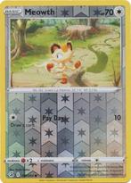 Meowth 199/264 reverse holo (Fusion Strike), Hobby en Vrije tijd, Verzamelkaartspellen | Pokémon, Nieuw, Foil, Ophalen of Verzenden
