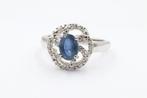 Zonder Minimumprijs - Ring - 18 karaat Witgoud Saffier -, Sieraden, Tassen en Uiterlijk, Ringen, Nieuw